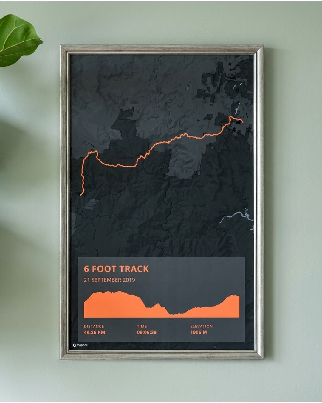 Shoreline Walk framed route map poster